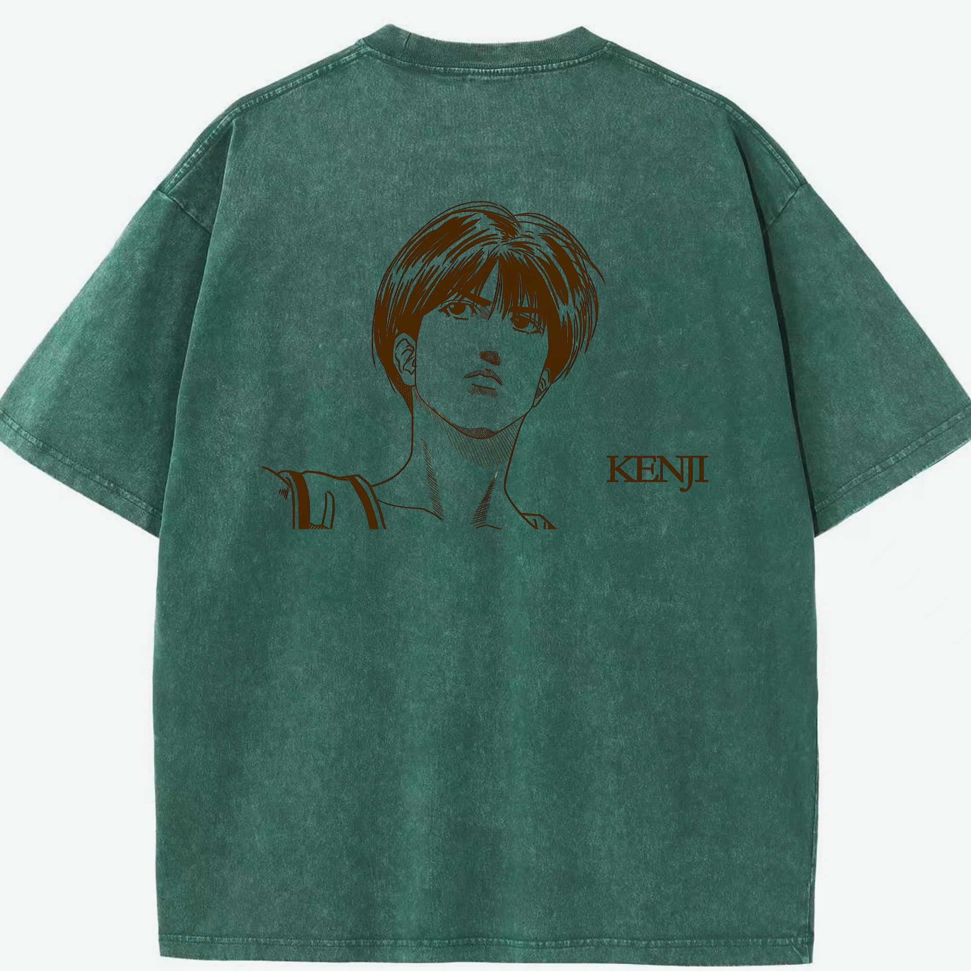 （画像用） SLAM DUNK／スラムダンク 綿100% ヴィンテージ風 半袖Tシャツ（背面プリント）